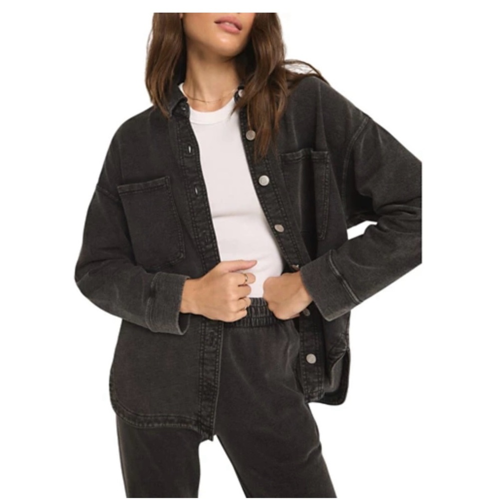Z Supply Charcoal Jean Jacket